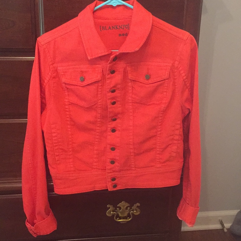 BlankNYC Jean jacket RED size M